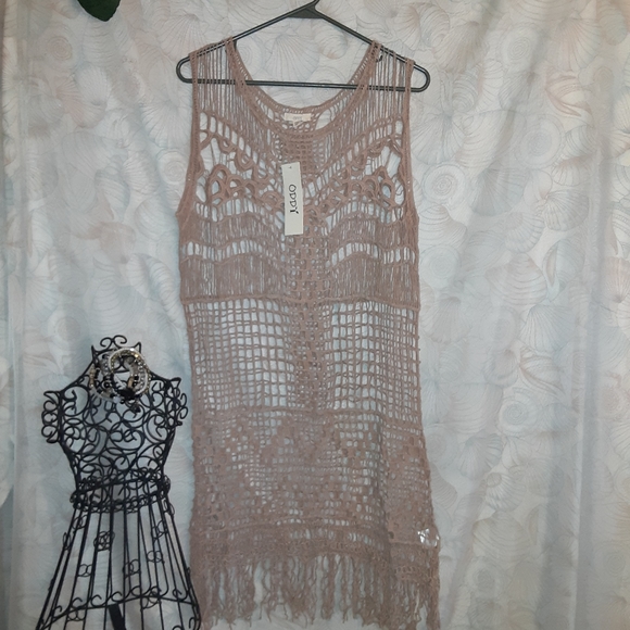 Sheer Lace Crochet Tunic - Picture 8 of 11